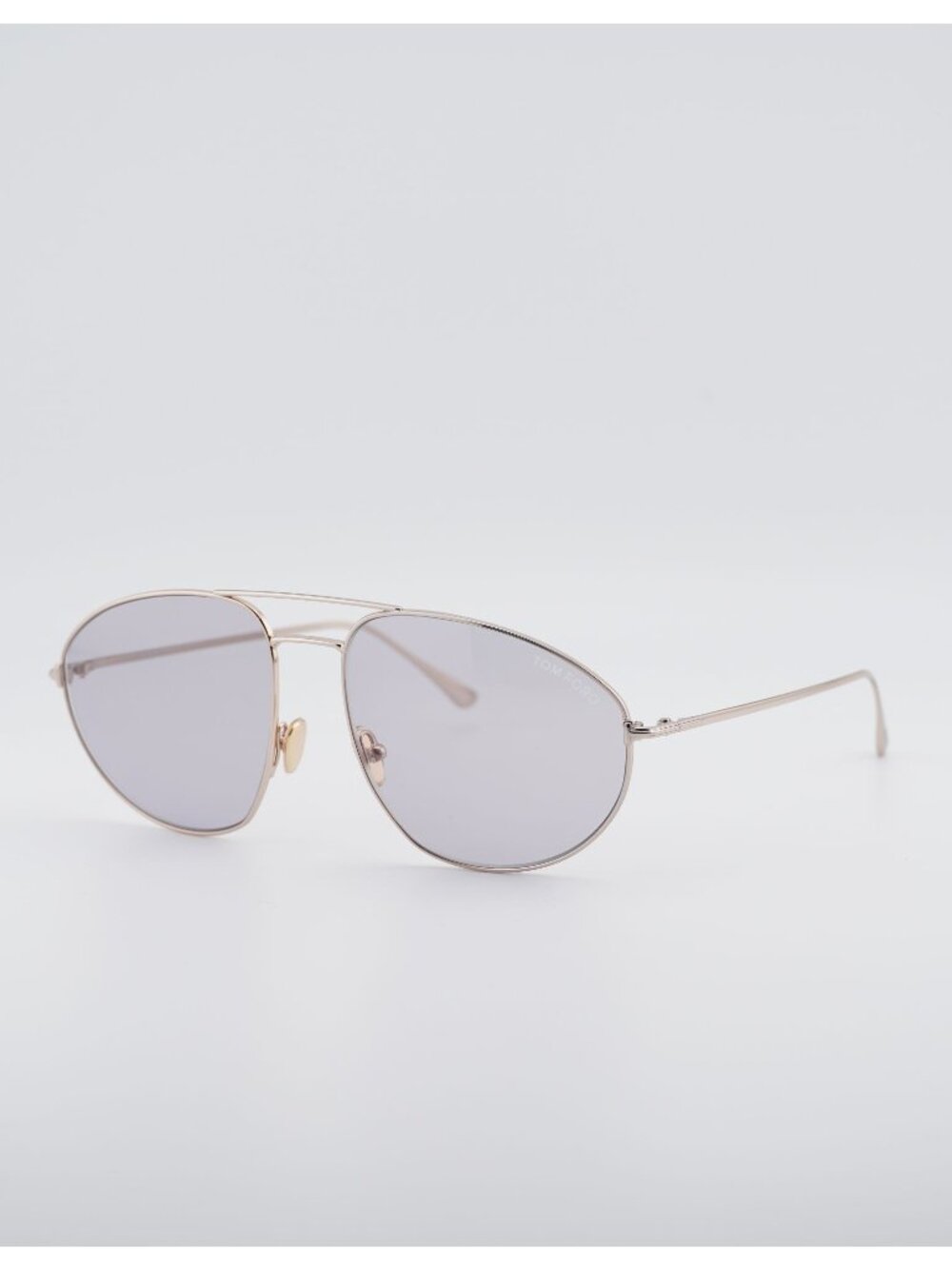 Tom Ford Cobra FT0796 28A Sunglasses Shiny Rose Gold Aviator Frame